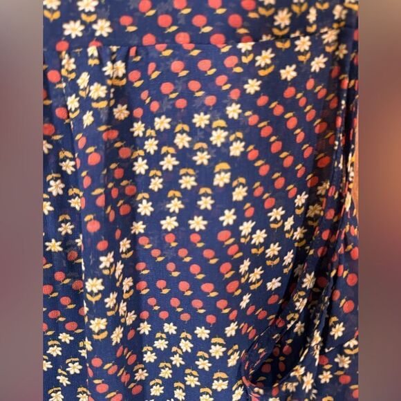 Modcloth Women's 2X Floral Print Button Front Sleeveless Dress Multicolor - Picture 6 of 11